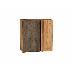 Шкаф верхний прямой угловой Флэт Brown Casella Oak 2S/Дуб Вотан 716*700*345