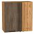 Шкаф верхний прямой угловой Флэт Brown Casella Oak 2S/Дуб Вотан 716*700*345