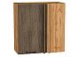 Шкаф верхний прямой угловой Флэт Brown Casella Oak 2S/Дуб Вотан 716*700*345