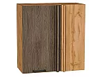 Шкаф верхний прямой угловой Флэт Brown Casella Oak 2S/Дуб Вотан 716*700*345