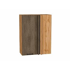 Шкаф верхний прямой угловой Флэт Brown Casella Oak 2S/Дуб Вотан 920*700*345
