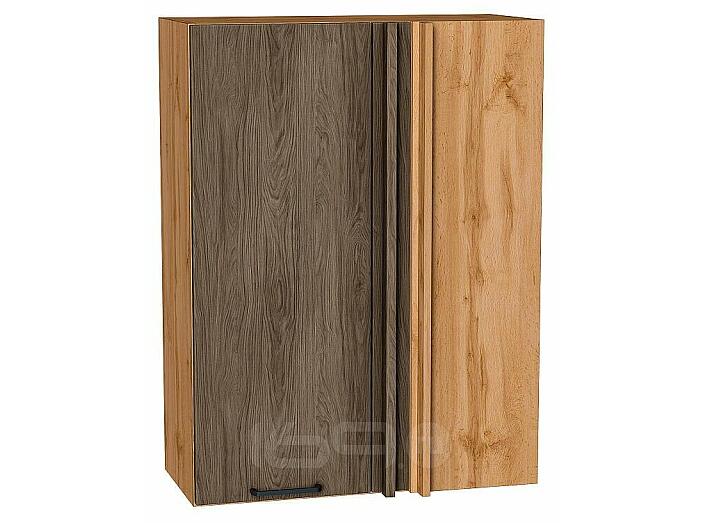Шкаф верхний прямой угловой Флэт Brown Casella Oak 2S/Дуб Вотан 920*700*345
