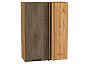 Шкаф верхний прямой угловой Флэт Brown Casella Oak 2S/Дуб Вотан 920*700*345