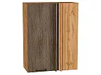 Шкаф верхний прямой угловой Флэт Brown Casella Oak 2S/Дуб Вотан 920*700*345