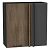 Шкаф верхний прямой угловой Флэт Brown Casella Oak 2S/Graphite 716*700*345