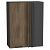 Шкаф верхний прямой угловой Флэт Brown Casella Oak 2S/Graphite 920*700*345