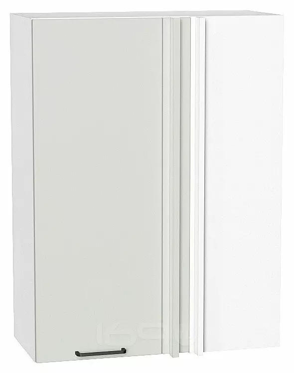 Шкаф верхний прямой угловой Флэт Cashmere In 2S/Белый 920*690*345