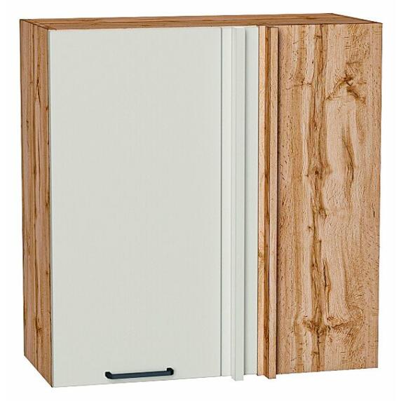 Шкаф верхний прямой угловой Флэт Cashmere In 2S/Дуб Вотан 716*700*345