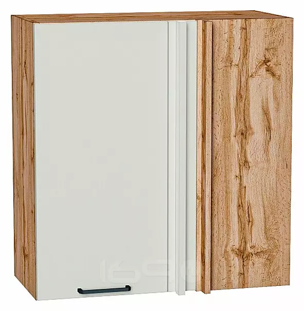 Шкаф верхний прямой угловой Флэт Cashmere In 2S/Дуб Вотан 716*700*345