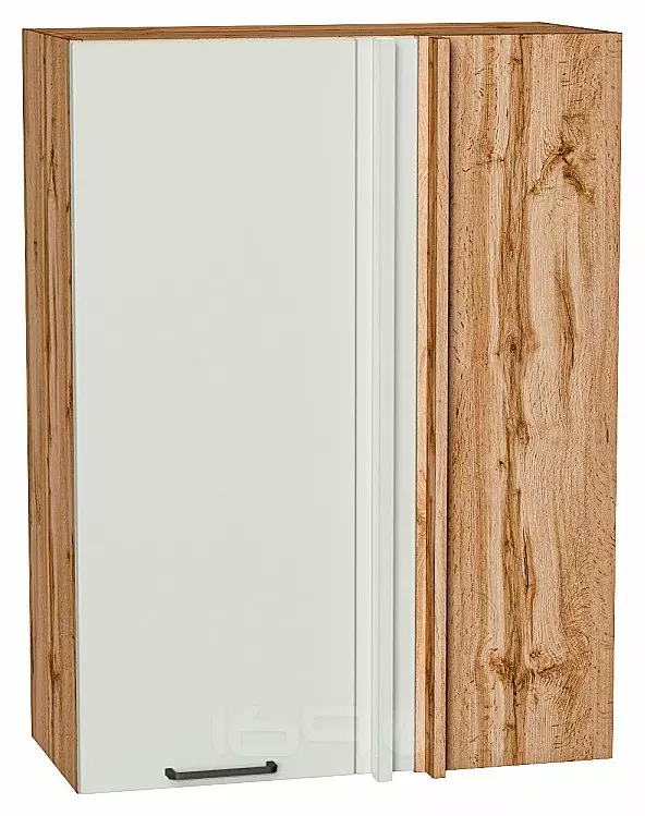 Шкаф верхний прямой угловой Флэт Cashmere In 2S/Дуб Вотан 920*700*345