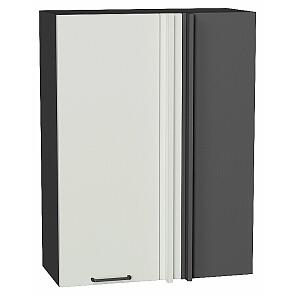 Шкаф верхний прямой угловой Флэт Cashmere In 2S/Graphite 920*700*345