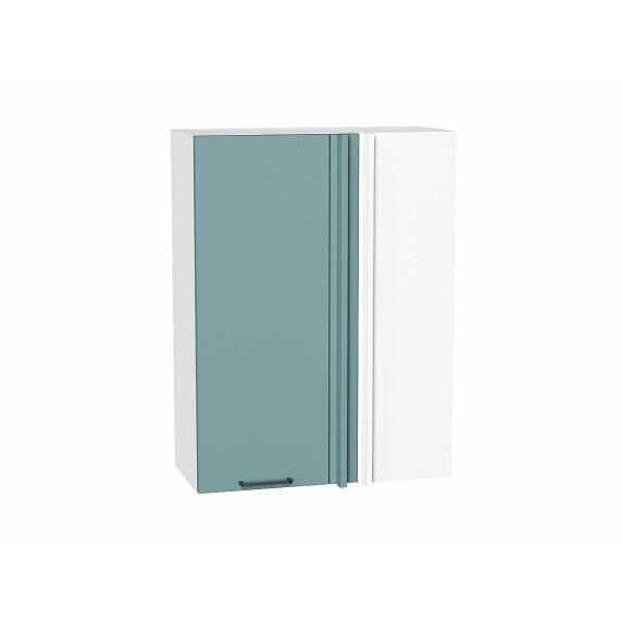 Шкаф верхний прямой угловой Флэт Grey-green In 2S/Белый 920*690*345