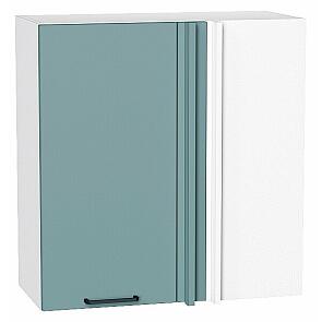 Шкаф верхний прямой угловой Флэт Grey-green In 2S/Белый 716*690*345