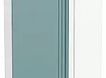 Шкаф верхний прямой угловой Флэт Grey-green In 2S/Белый 716*690*345