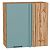Шкаф верхний прямой угловой Флэт Grey-green In 2S/Дуб Вотан 716*700*345