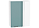 Шкаф верхний прямой угловой Флэт Grey-green In 2S/Белый 920*700*345