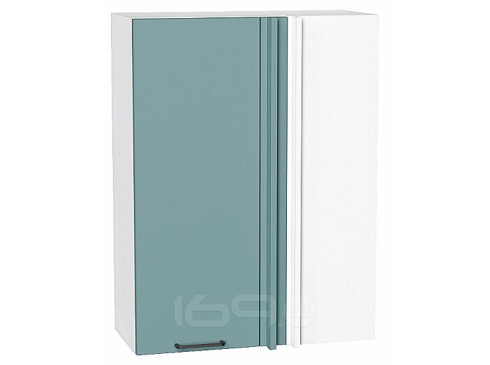 Шкаф верхний прямой угловой Флэт Grey-green In 2S/Белый 920*700*345