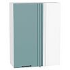 Шкаф верхний прямой угловой Флэт Grey-green In 2S/Белый 920*700*345