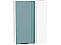 Шкаф верхний прямой угловой Флэт Grey-green In 2S/Белый 920*700*345