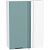 Шкаф верхний прямой угловой Флэт Grey-green In 2S/Белый 920*700*345