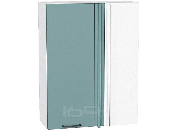 Шкаф верхний прямой угловой Флэт Grey-green In 2S/Белый 920*700*345