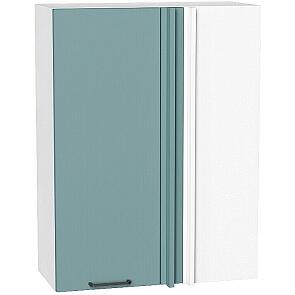 Шкаф верхний прямой угловой Флэт Grey-green In 2S/Белый 920*700*345