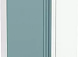 Шкаф верхний прямой угловой Флэт Grey-green In 2S/Белый 920*700*345