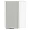 Шкаф верхний прямой угловой Флэт Light Grey In 2S/Белый 920*700*345