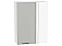 Шкаф верхний прямой угловой Флэт Light Grey In 2S/Белый 920*700*345