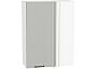 Шкаф верхний прямой угловой Флэт Light Grey In 2S/Белый 920*700*345