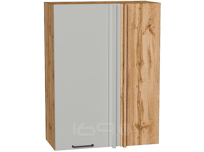 Шкаф верхний прямой угловой Флэт Light Grey In 2S/Дуб Вотан 920*700*345