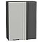 Шкаф верхний прямой угловой Флэт Light Grey In 2S/Graphite 920*700*345