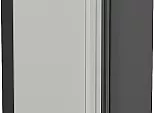 Шкаф верхний прямой угловой Флэт Light Grey In 2S/Graphite 920*700*345