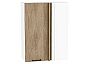 Шкаф верхний прямой угловой Флэт Natural Casella Oak 2S/Белый 920*700*345