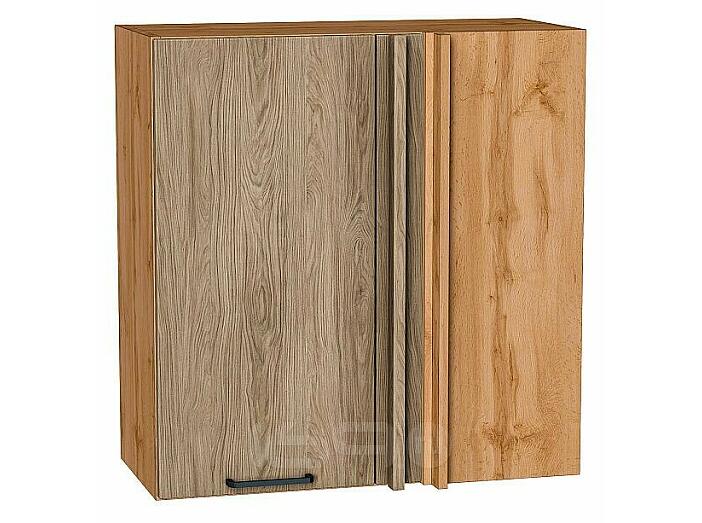 Шкаф верхний прямой угловой Флэт Natural Casella Oak 2S/Дуб Вотан 716*700*345