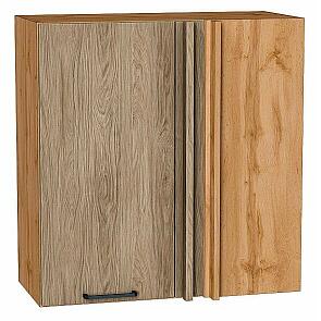 Шкаф верхний прямой угловой Флэт Natural Casella Oak 2S/Дуб Вотан 716*700*345