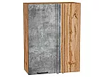 Шкаф верхний прямой угловой Флэт Temple Stone 2S/Дуб Вотан 920*700*345