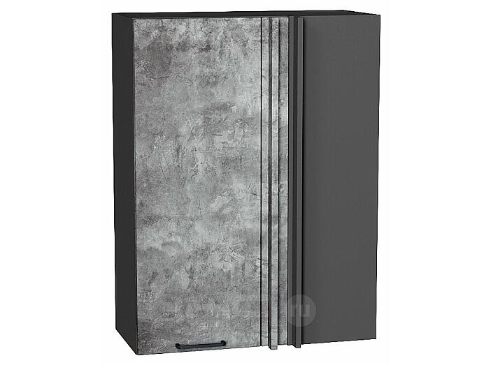 Шкаф верхний прямой угловой Флэт Temple Stone 2S/Graphite 920*700*345
