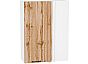 Шкаф верхний прямой угловой Флэт Wotan Oak 2S/Белый 920*700*345