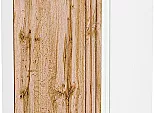 Шкаф верхний прямой угловой Флэт Wotan Oak 2S/Белый 920*700*345