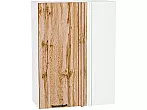 Шкаф верхний прямой угловой Флэт Wotan Oak 2S/Белый 920*700*345