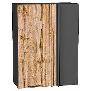 Шкаф верхний прямой угловой Флэт Wotan Oak 2S/Graphite 920*700*345