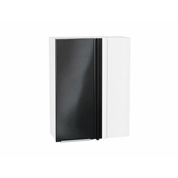 Шкаф верхний прямой угловой Фьюжн Anthracite Белый 920*700*345