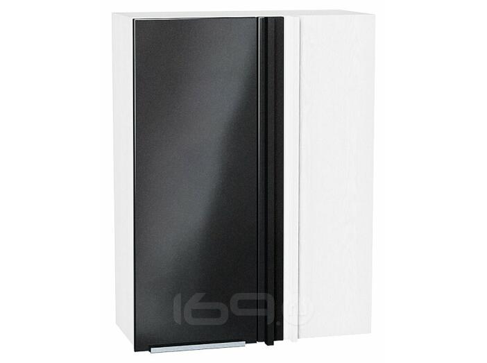 Шкаф верхний прямой угловой Фьюжн Anthracite Белый 920*700*345