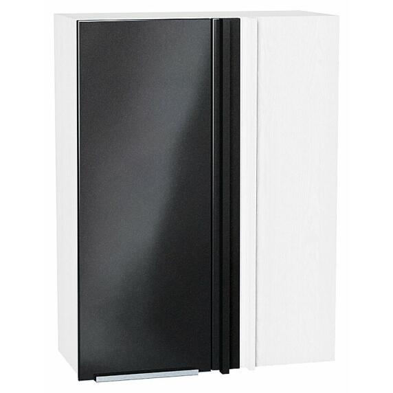 Шкаф верхний прямой угловой Фьюжн Anthracite Белый 920*700*345