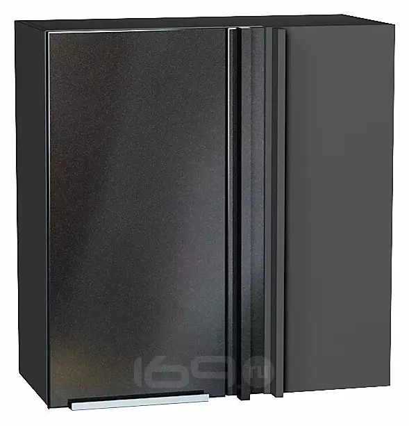 Шкаф верхний прямой угловой Фьюжн Anthracite Graphite 716*700*345