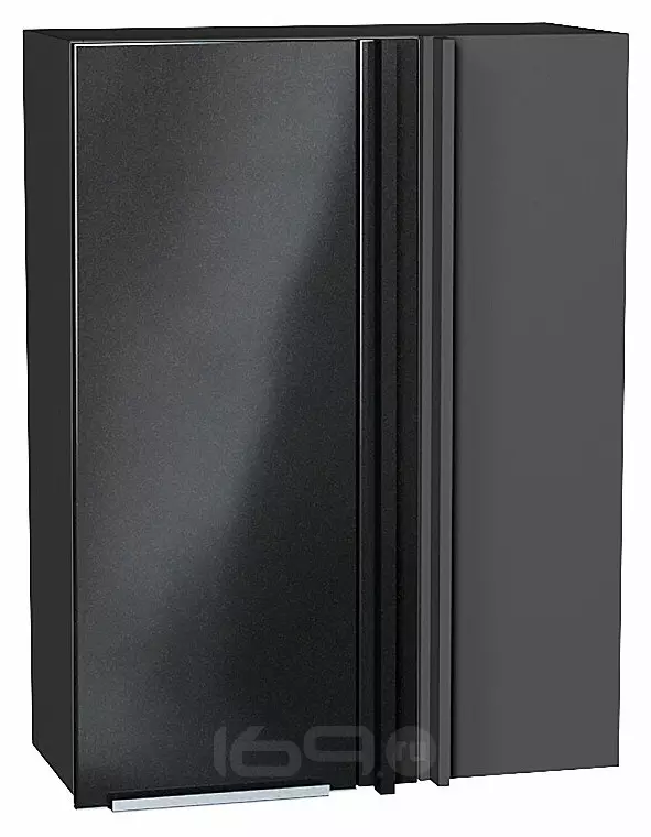 Шкаф верхний прямой угловой Фьюжн Anthracite Graphite 920*700*345