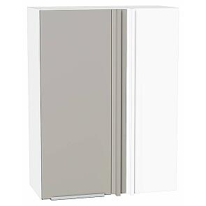 Шкаф верхний прямой угловой Фьюжн Clay Silk/Белый 920*700*345