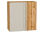 Шкаф верхний прямой угловой Фьюжн Cream Silk/Дуб Вотан 716*700*345