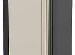 Шкаф верхний прямой угловой Фьюжн Cream Silk/Graphite 716*700*345